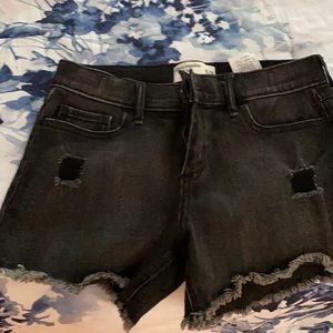 Abercrombie&Fitch kids denim distressed shorts